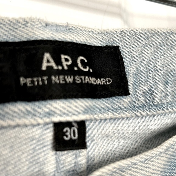 A.P.C. Light Wash Petit New Standard 5-Pocket Jeans Sz 30 - Picture 12 of 13